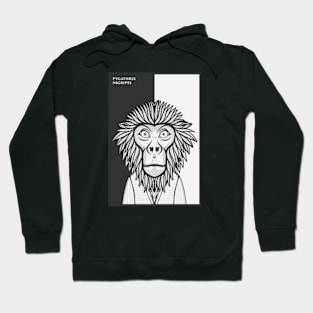 Black Shanked Douc Langur Monkey Hoodie